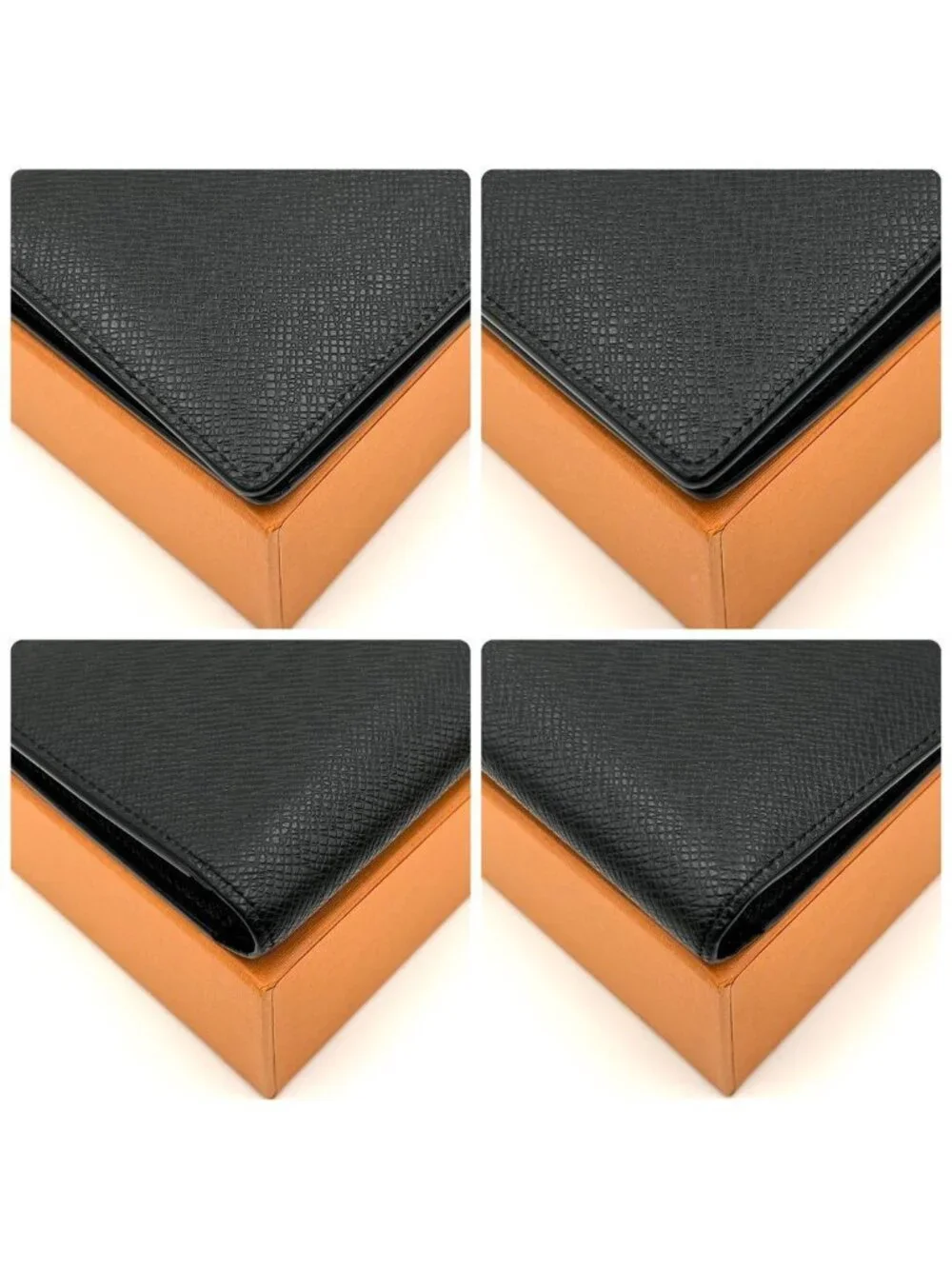 Louis Vuitton Taiga Metallic Portefeuille Brazza Wallet Black